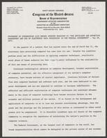 Statement by Congressman Jack Brooks, May 20, 1971