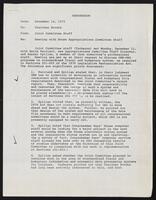 Memorandum to Congressman Jack Brooks, December 14, 1972