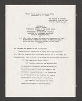 Statement of Comptroller General Elmer B. Staats, April 23, 1969