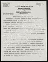 Congressional Press Release, May 16, 1972