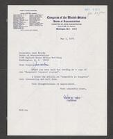 Letter to Congressman Jack Brooks from Congressman Wayne L. Hays, May 1, 1973