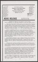 Congressional News Release, March 16, 1987