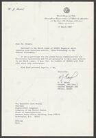 Correspondence from W.J. Baird to Congressman Jack Brooks, March 17, 1967