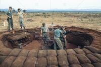 Vietnam War, mortar pit