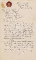 Letter to Joseph L. O'Rourke