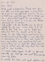 Letter to Dora Fossati