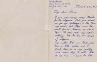 Letter to Dora Fossati
