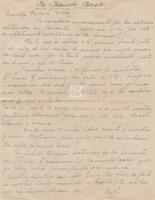Letter to Dora Fossati - Spanish Version