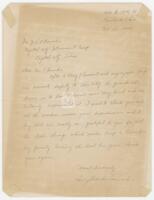 Letter to Joseph L. O'Rourke