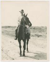 Photograph of Joseph L. O'Rourke on a Horse