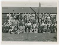 Photograph of O'Rourke O.I.C. and Employees at Crystal City Internment Camp
