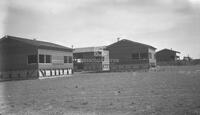 Photograph of Group of Internment Camp Buildings Under Construction