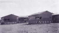 Photograph of Group of Internment Buildings Under Construction