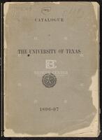 Catalogue of the University of Texas, 1896-97