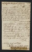 A letter from 24th of July, 1797