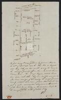 Survey map showing the claim of ownership by William Vousdan, ca. 1792