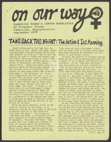 On Our Way, Cambridge Women's Center Newsletter, September 1979