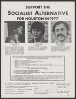 Support the Socialist Alternative for Houston in 1977