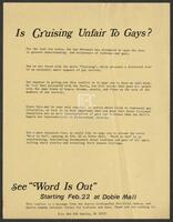 Is Cruising Unfair to Gays?