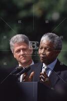 Nelson Mandela at the White House [with President Bill Clinton]