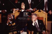 Barbara Jordan Funeral [President Bill Clinton in background]