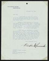 Letter from Franklin Delano Roosevelt to Sam Rayburn