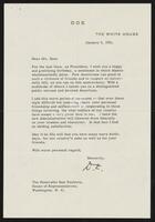 Letter from Dwight Eisenhower to Sam Rayburn