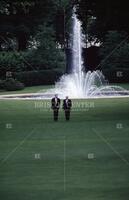 Clinton at Elysee Palace with Francois Mitterand