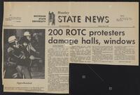 200 ROTC protestors damage halls, windows