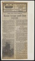 Soviet troops peril Iran