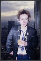 Johnny Rotten in hotel in Atlanta