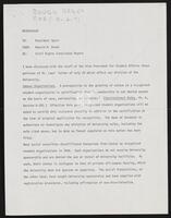 Memo from Robert M. Brown to Stephen H. Spurr