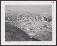 Cemetery and new houses in N-W of Damascus