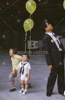 Boy and balloons