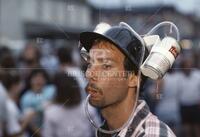 Beer drinking hat