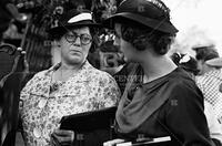 women at auction, Woodstock, New York, 1935