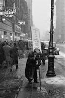 Man with sign, New York, ca. 1935-1936