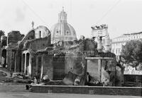 Cemetery in Rome, Italy, 1960