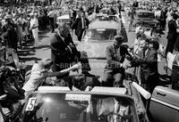 John Kennedy and Lyndon Johnson campaign in Texas, September 1960