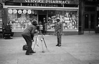 Street photographer, New York, ca. 1935-1936