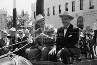 Allan Shivers and Walter W. Semingsen at ceremony in Marshall, Texas, 1954