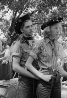 Young couple at Yarborough campaign event, 1954