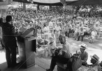 Yarborough at political rally, Belton, Texas, 1954