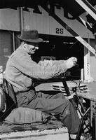 Fork lift operator, Port of New Orleans, 1959