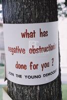 What has negative obstructionism done for you?
