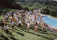 University of Texas students at pool and dance party