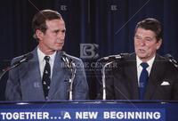 Ronald Reagan and George Bush at Republican Convention, 1980