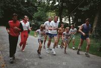 George H.W. Bush jogging