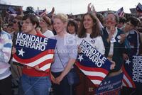 Mondale and Ferraro supporters, 1984