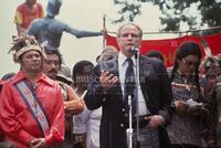 Marlon Brando, American Indian protest and march, 1978